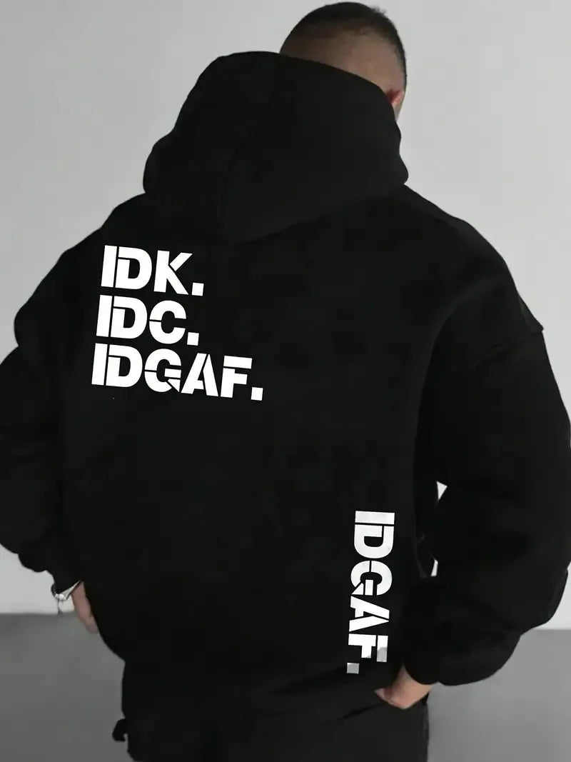 The new men's hoodie for Spring and Autumn 2025 is comfortable soft casual and fashionable with letter prints