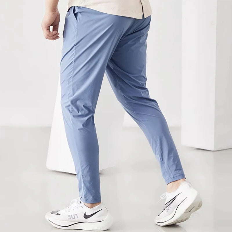 Mens Joggers Sweatpants Thin Casual Hip Hop Trousers Gyms Tracksuit Workout Track Pants Brand Jogger Fitness Pants Men