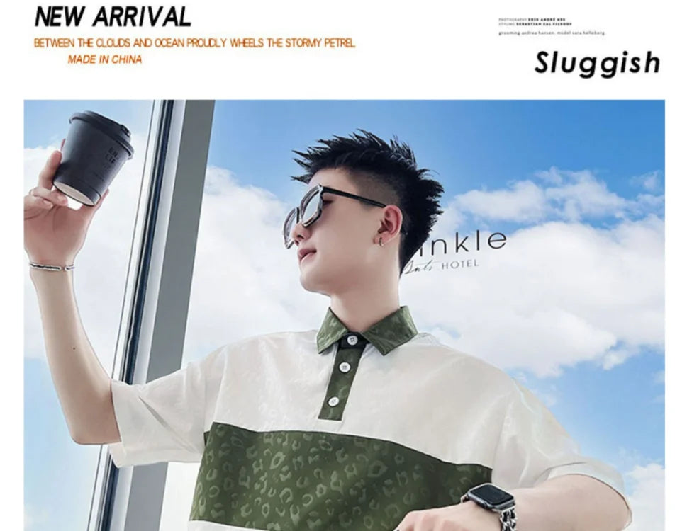 Summer Shirts for Men New 2025 Trendy Brand High-end Short-sleeve Stylish Tops