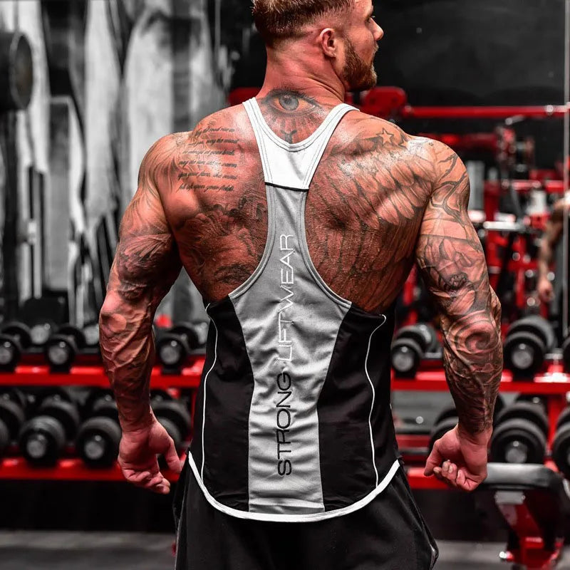 Mens Bodybuilding Tank top Gyms Fitness sleeveless shirt New Male Cotton clothing Fashion Singlet vest Undershirt Hombre