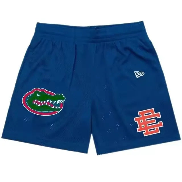 2025 New Summer EE ERIC EMANUEL Basic Mesh Short Classic Floral Printed Gym Shorts Men's Basketball Sports Casual