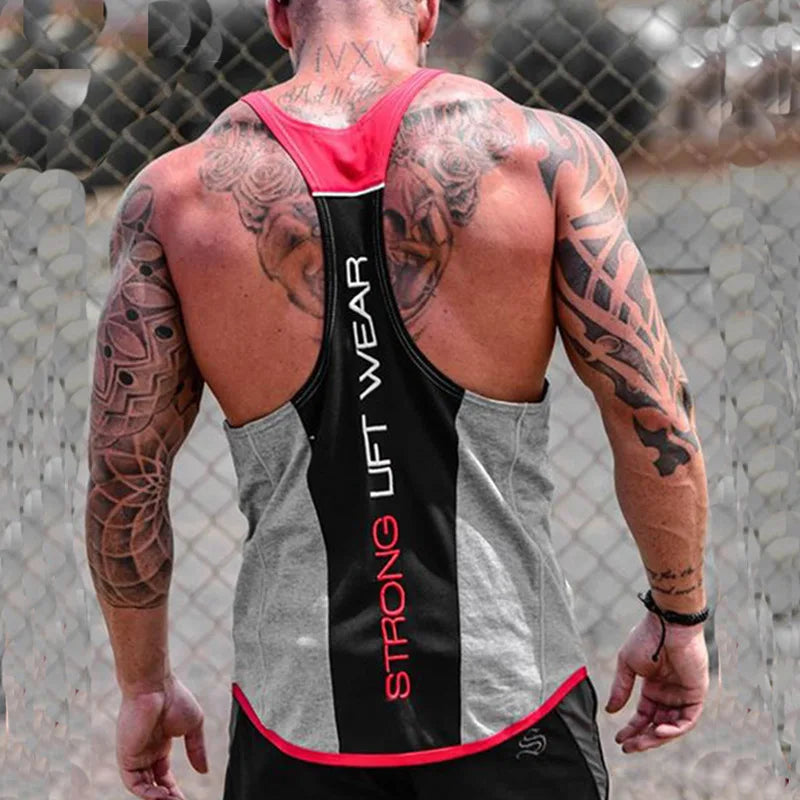 Mens Bodybuilding Tank top Gyms Fitness sleeveless shirt New Male Cotton clothing Fashion Singlet vest Undershirt Hombre