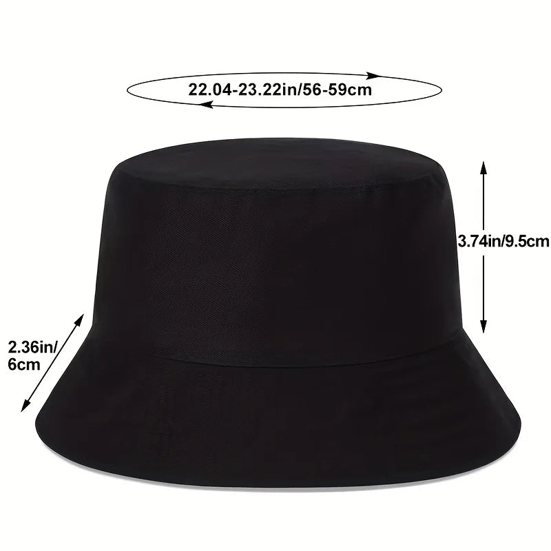 Fashion hip hop two-sided bucket hat Women Men Panama Bucket Hat Little Yellow Duck Print Fisherman hats outdoor Fishing Sun Hat