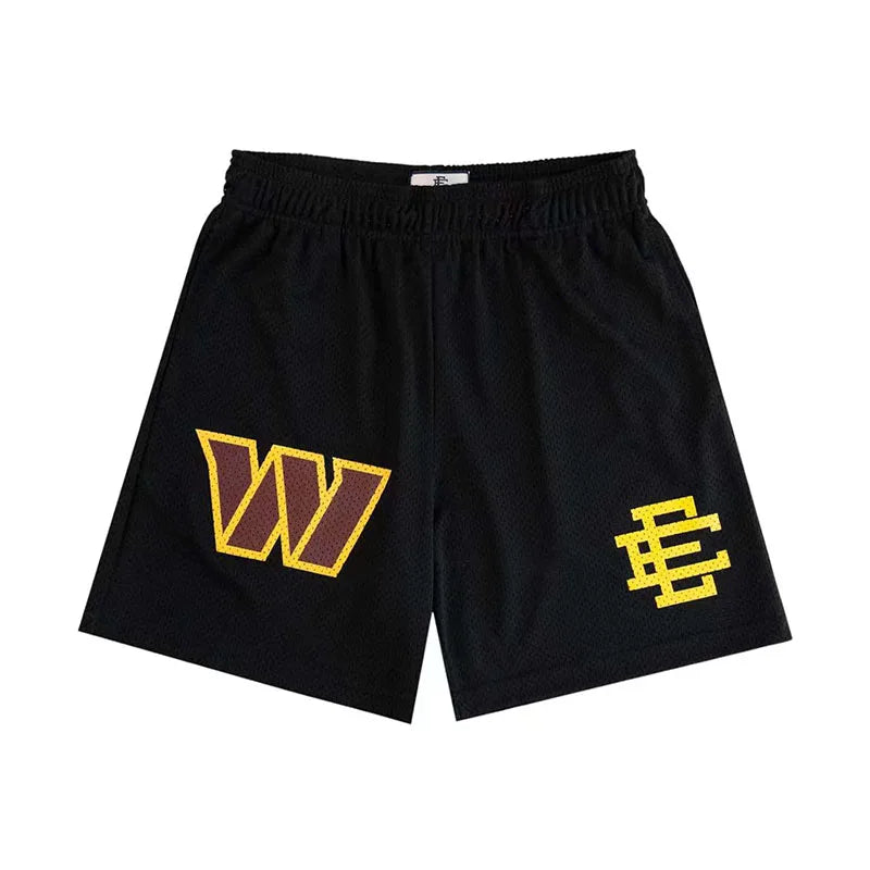 2025 New Summer EE ERIC EMANUEL Basic Mesh Short Classic Floral Printed Gym Shorts Men's Basketball Sports Casual