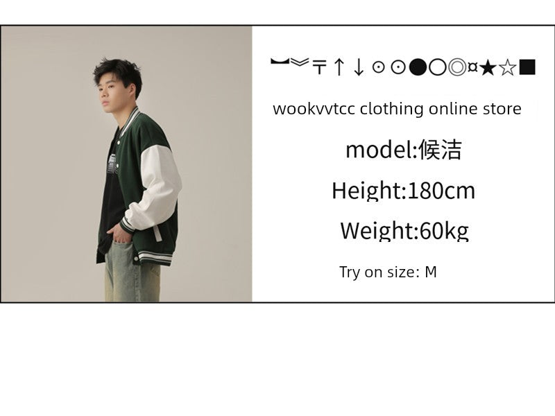 American Retro Blue Skinny Denim Men's Trendy Straight-leg Fancy Boys Vibe Pants High Street Popular Horn