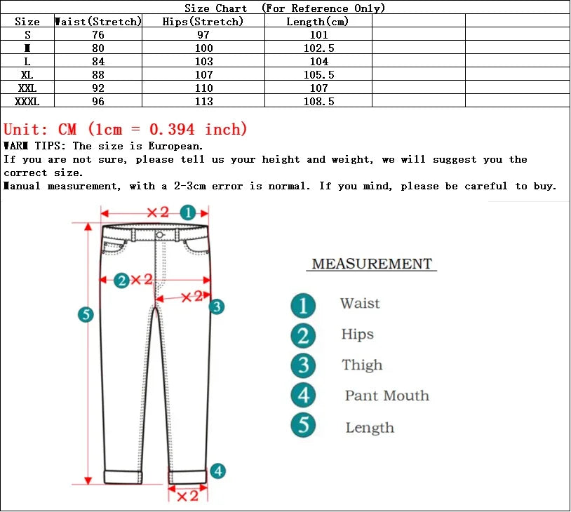 New Men's High Street Slim Fit Stretch Jeans Fashion Multi Pocket Cargo Denim Pants Elastic Jogging Hip Hop Trousers Plus Size