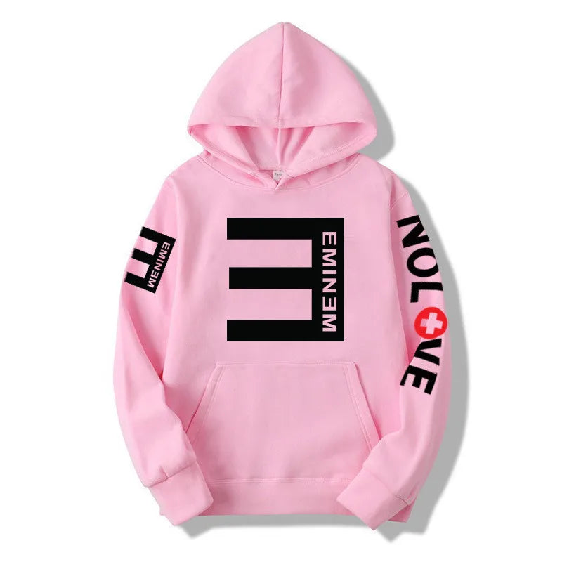 Rapper Eminem Music Album Hoodies World Tour Gift for Fan Graphic Hoodie Men Women Hip Hop Style Oversized Sweatshirt Streetwear