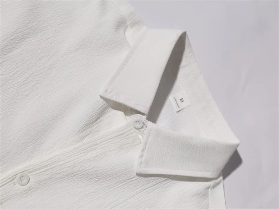 2025 Spring/Summer explosive fashion summer explosive men's fashion casual beach shirt Short sleeve lapel urban shirt to