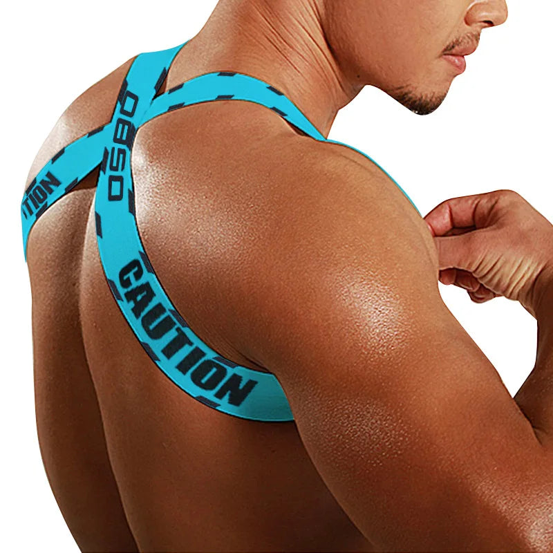 Men's Shoulder Straps Chest Bodybuilding Muscle Straps Party Trend, Stretch, Decorative Shoulder Straps