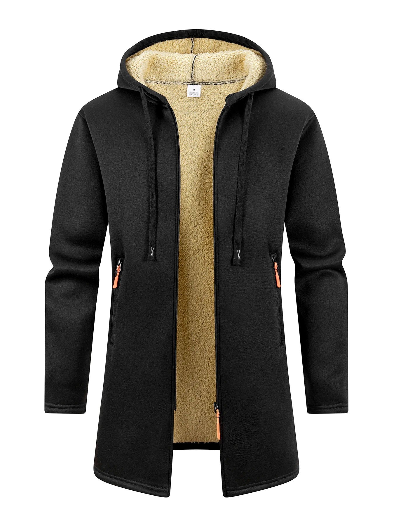 Men's Hoodies Winter Casual Solid Hooded Zip-Up Fleece Sweatshirts Long Sleeve Hoodie Men Sweatshirt Streetwear Hoody Cardigan