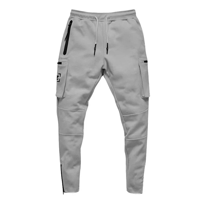 Men's Gym Fitness Multi-Pocket Workout Training Pants Cotton Jogging Sweatpants Camouflage Men Fashion Training Trousers