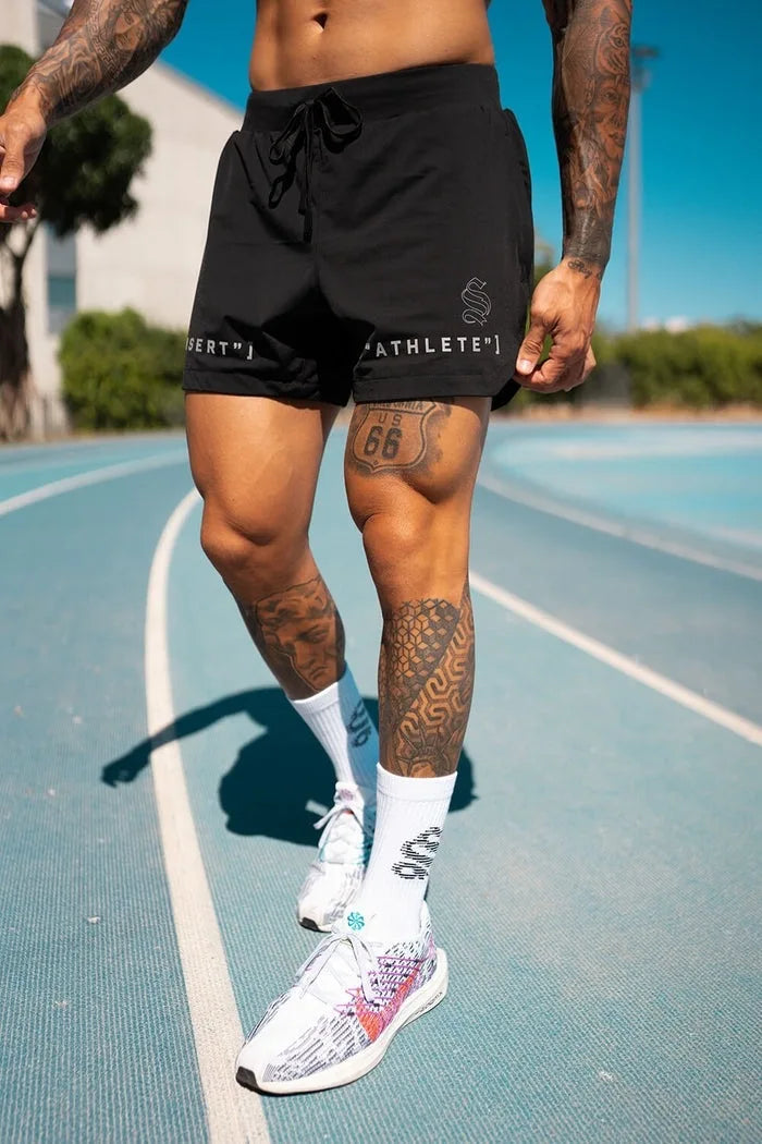 2025 summer Jogging Sweatpants men Running shorts Breathable Fitness sports Single layer Shorts Men Quick Dry Training Shorts