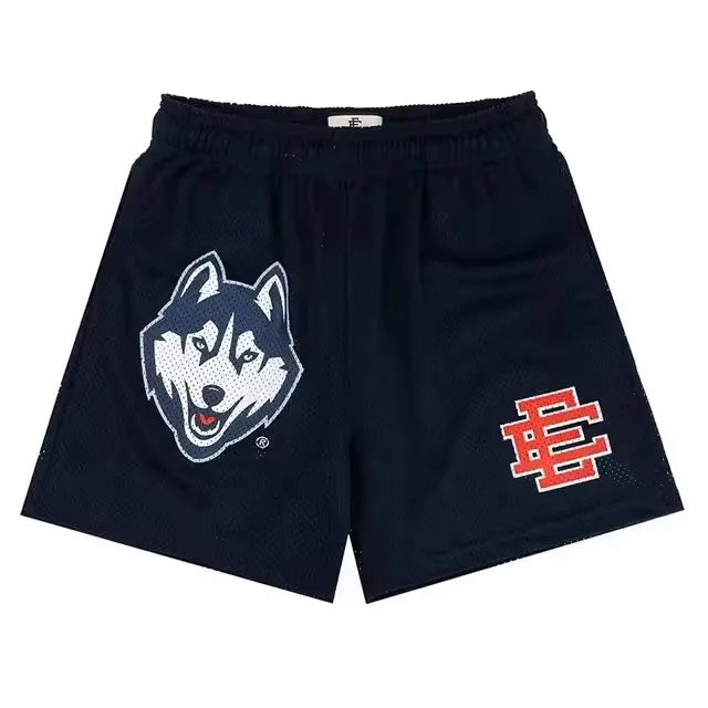 2025 New Summer EE ERIC EMANUEL Basic Mesh Short Classic Floral Printed Gym Shorts Men's Basketball Sports Casual