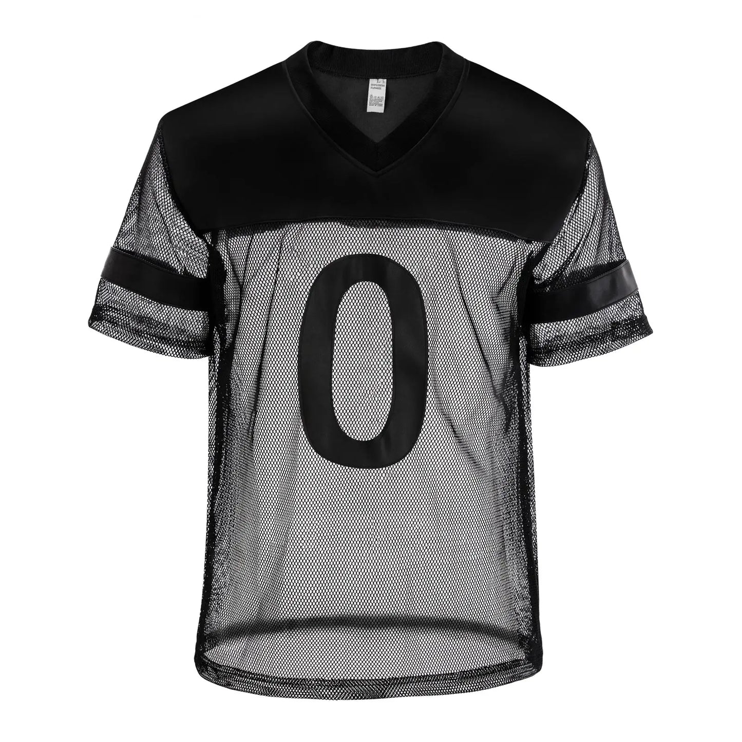 CLEVER-MENMODE Sexy Men Fishnet T-Shirt PU Faux Leather Mesh Shirts See Through Tops Tee Transparent Short Sleeve Stage Clubwear