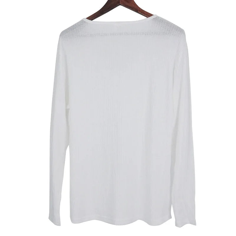 Autumn Winter Men's V-neck Casual Fashion Sweaters Male Long Sleeve Solid Color All-match Knitting Pullovers Gentmen Jumpers Top