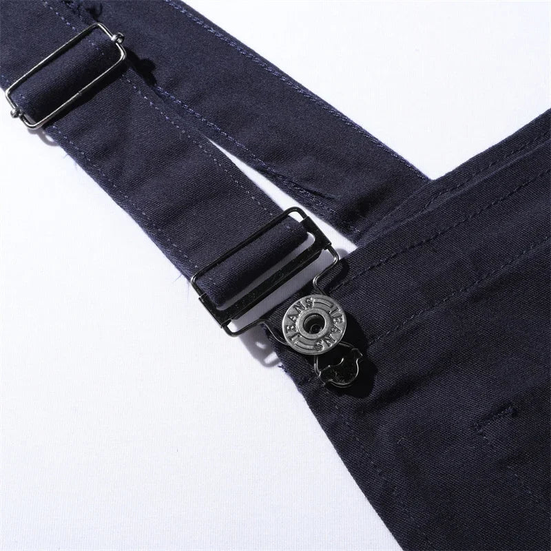Fashion Youth Strap Pants Streetwear Male Slim Fit Splicing Pocket Straight Trousers Four Seasons Daily Casual Men's Clothing 23