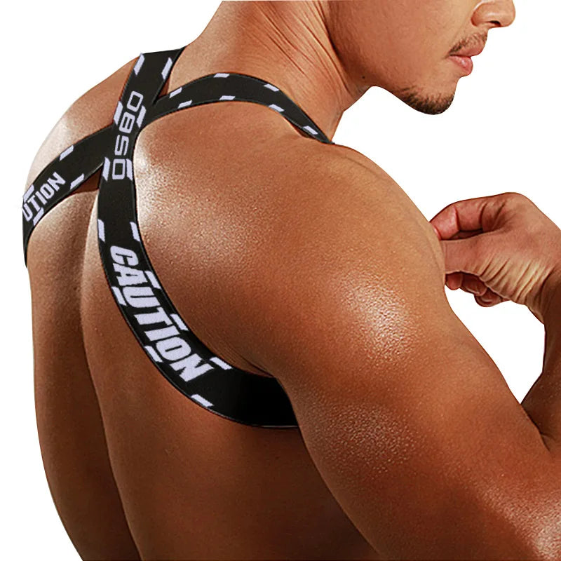 Men's Shoulder Straps Chest Bodybuilding Muscle Straps Party Trend, Stretch, Decorative Shoulder Straps