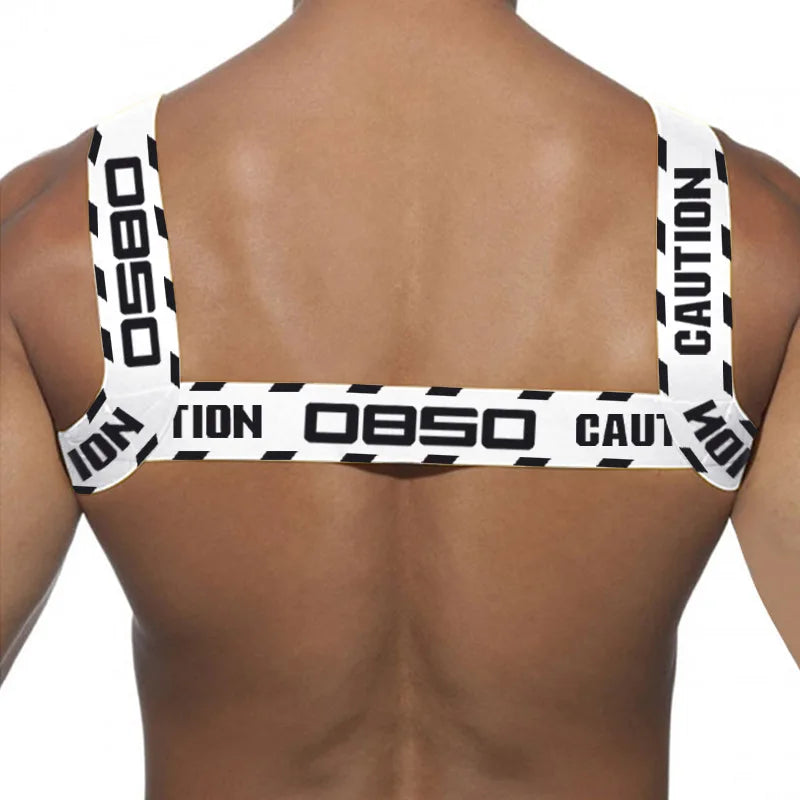 Men's Shoulder Straps Chest Bodybuilding Muscle Straps Party Trend, Stretch, Decorative Shoulder Straps