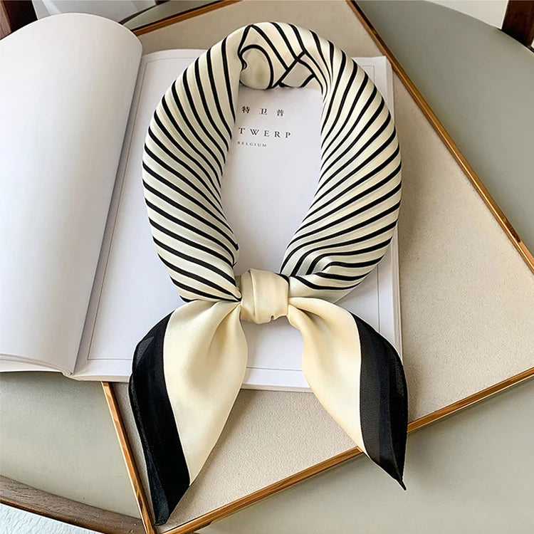 Scarf Women Silk Satin Scarf for Women Neckerchief luxury Scarf Foulard Women Bandana Silk Scarves Laven Official Store WJ002