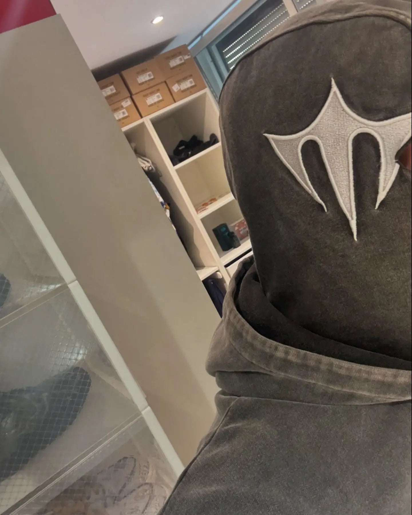 Y2K Ninja Hoodie Gothic Trendy Double Hat Design Functional Streetwear Vintage High Street Men Women Oversized Casual Pullover