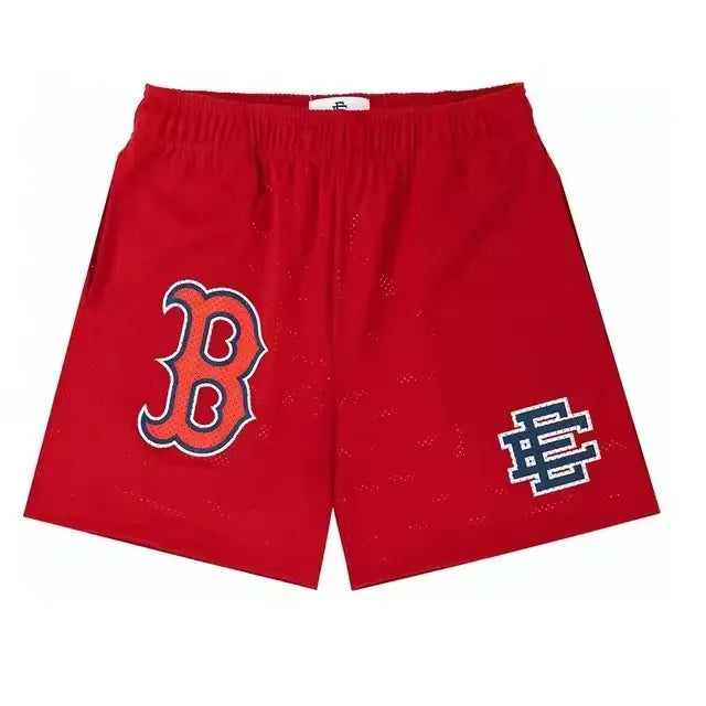 2025 New Summer EE ERIC EMANUEL Basic Mesh Short Classic Floral Printed Gym Shorts Men's Basketball Sports Casual