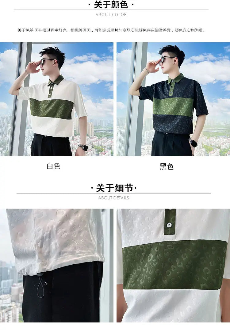 Summer Shirts for Men New 2025 Trendy Brand High-end Short-sleeve Stylish Tops