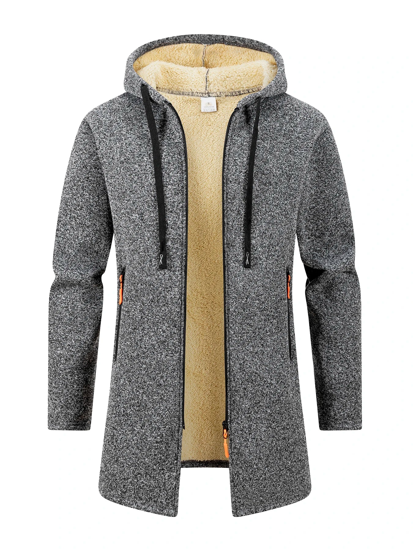 Men's Hoodies Winter Casual Solid Hooded Zip-Up Fleece Sweatshirts Long Sleeve Hoodie Men Sweatshirt Streetwear Hoody Cardigan