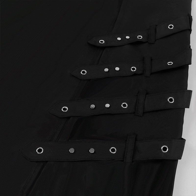 Gothic Men's Half Skirt Jacquard Steampunk Stylish Kilt Open Front Harujuku Burlesque Fringe Traditional Skirts