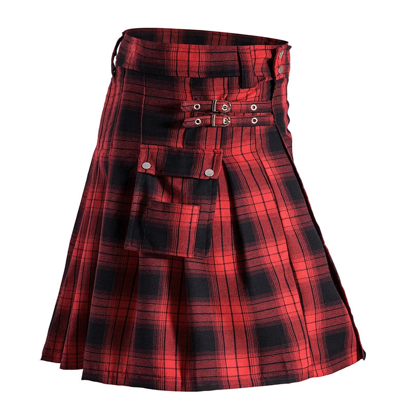 Ethnic Style Men Woman Scotlandskirt Highland Kilt Mens Skirt Plaid Cotton Kilts Traditional National Cloth N01