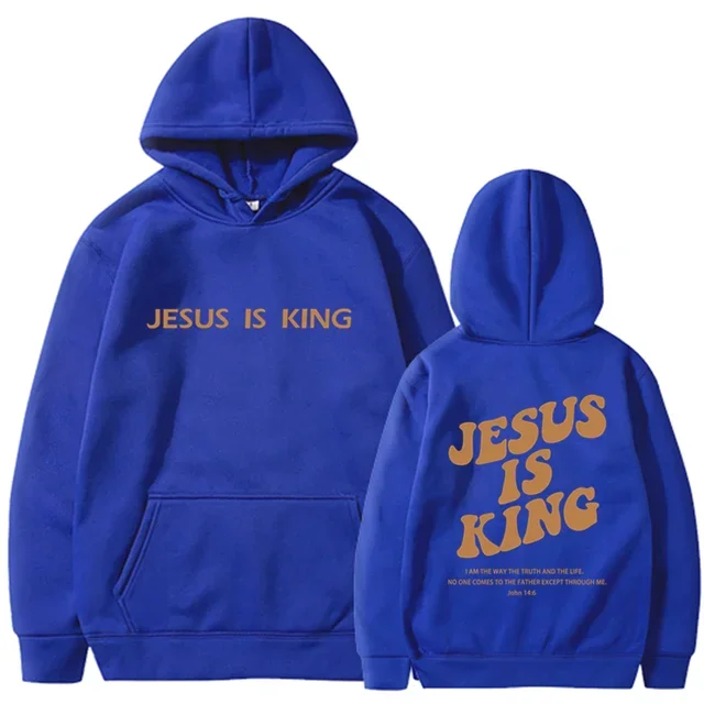 Jesus IS King Hoodie Sweatshirt Men's And Women's Harajuku Pullover Street Clothing High Quality Hot Selling Top 2024