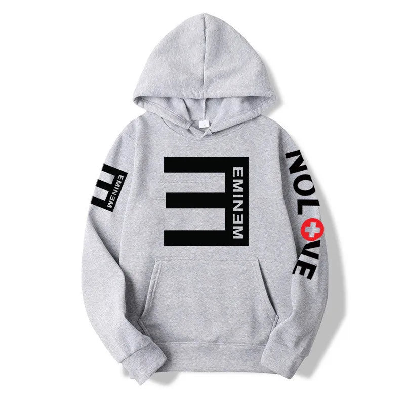 Rapper Eminem Music Album Hoodies World Tour Gift for Fan Graphic Hoodie Men Women Hip Hop Style Oversized Sweatshirt Streetwear