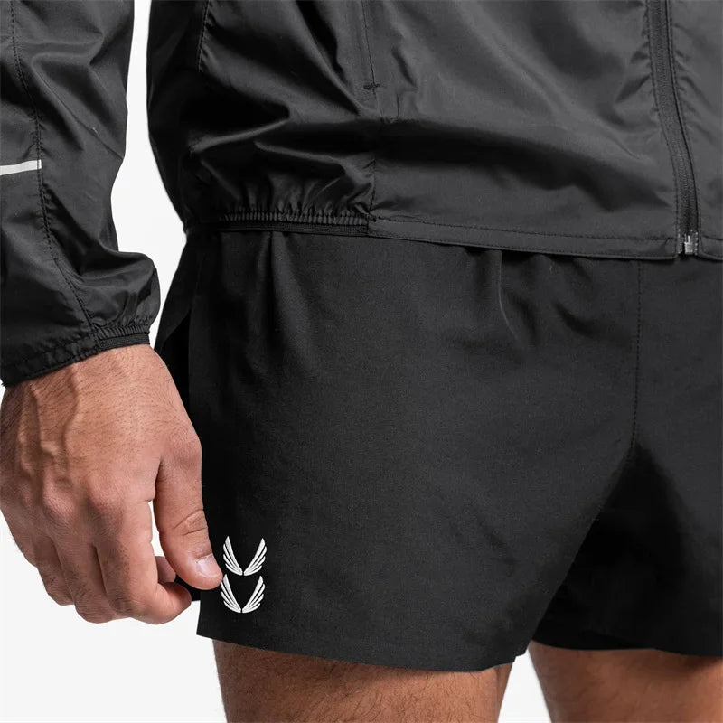 NEW Sports Shorts Men 2 In 1 Double-deck Shorts Summer Fitness sweatpants Jogging Running Shorts Elastic Woven casual shorts men