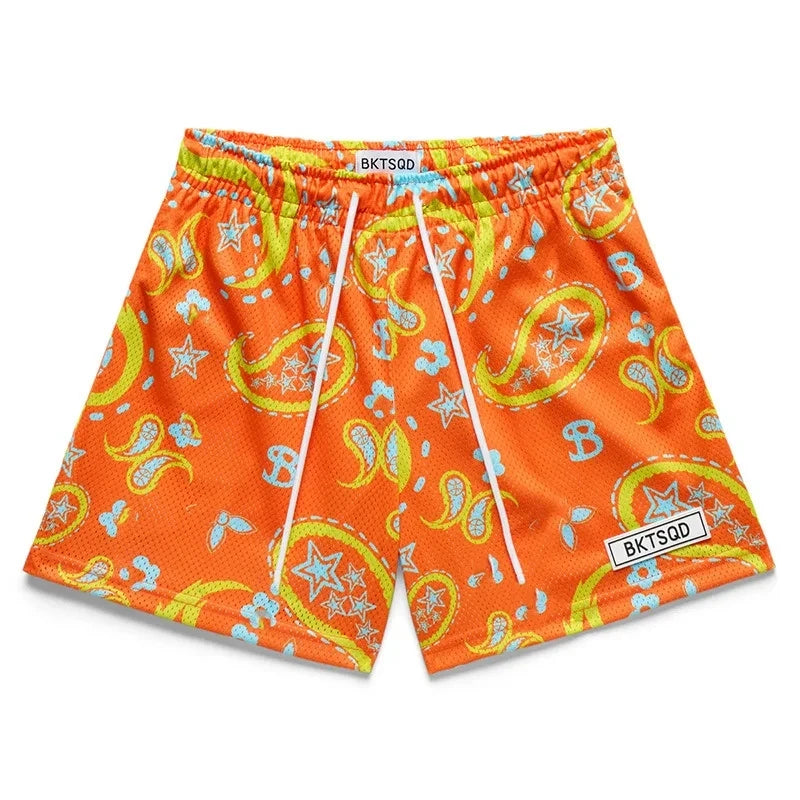 BKTSQD Men's Casual Sports shorts men mesh quick-dry Training fitness basketball beach pants men summer New loose running shorts