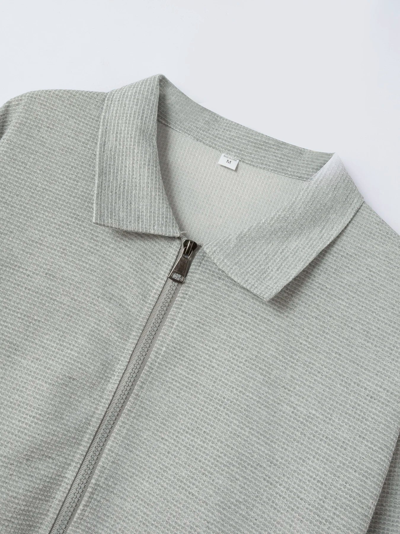 Men's Slim Fit Jacket with Zipper Pocket, Long Sleeved Sportswear, Cardigan Jacket Set, Long Pants, Elegant, two-Piece Set