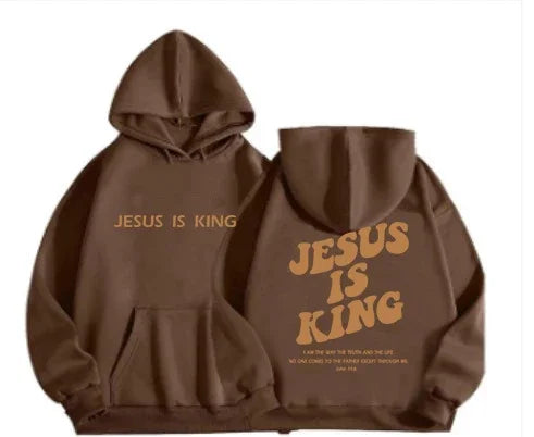 Jesus IS King Hoodie Sweatshirt Men's And Women's Harajuku Pullover Street Clothing High Quality Hot Selling Top 2024