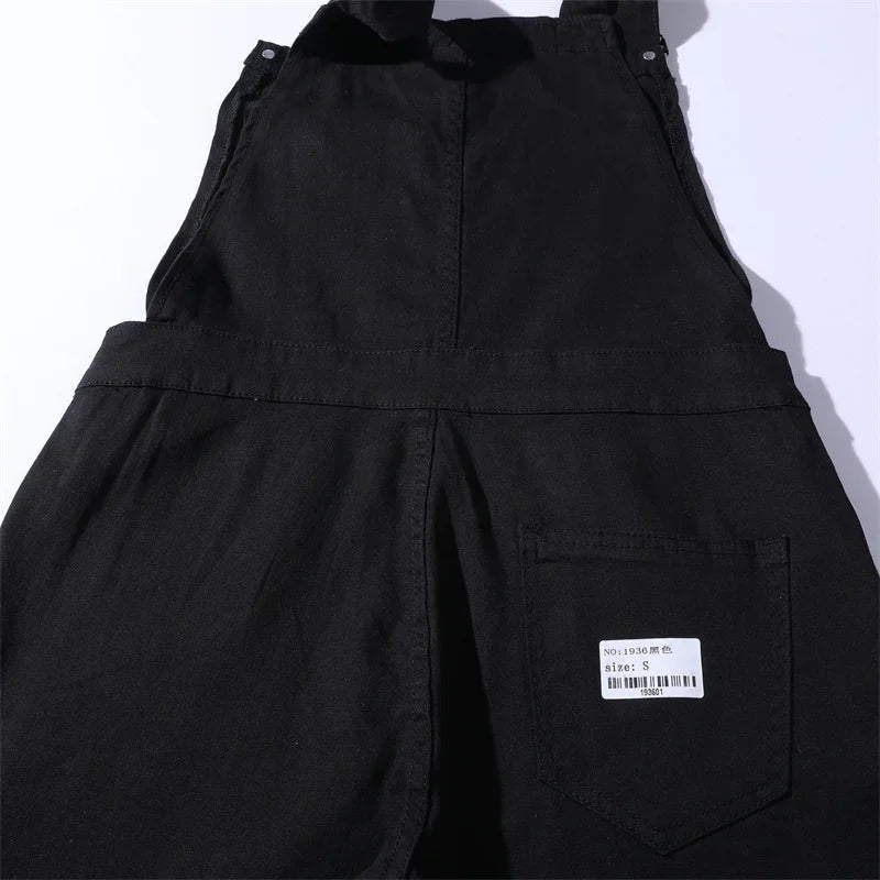 Fashion Youth Strap Pants Streetwear Male Slim Fit Splicing Pocket Straight Trousers Four Seasons Daily Casual Men's Clothing 23