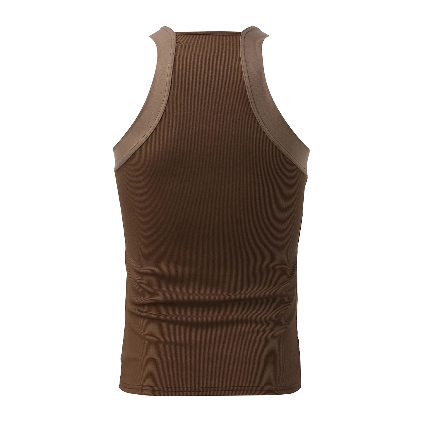 New Fashion Sports Tank Tops Men's Solid Color O-neck Sleeveless T-shirt Skinny Gym Streetwear Casual Vests Party Clothing S-5XL