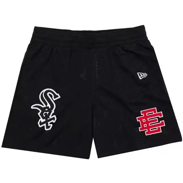 2025 New Summer EE ERIC EMANUEL Basic Mesh Short Classic Floral Printed Gym Shorts Men's Basketball Sports Casual