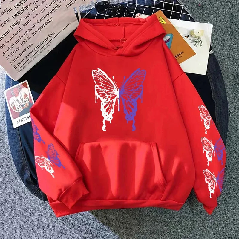Womens Hoodies Printing Casual Sweatshirts Home Loose Pullover Versatile Tops Y2k 2025 Hot Sales Fashion Sports Jogging Clothing