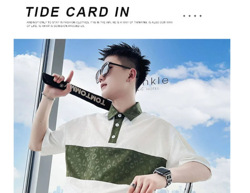 Summer Shirts for Men New 2025 Trendy Brand High-end Short-sleeve Stylish Tops