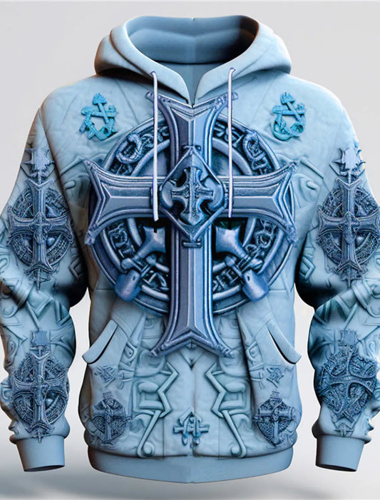 Men's Fashion Printed Hoodie Sports Outdoor Vacation Hoodie Long Sleeve Hooded Spring Autumn Designer Hoodie Sweatshirt