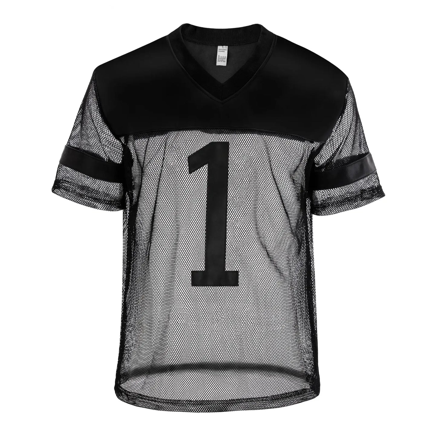 CLEVER-MENMODE Sexy Men Fishnet T-Shirt PU Faux Leather Mesh Shirts See Through Tops Tee Transparent Short Sleeve Stage Clubwear