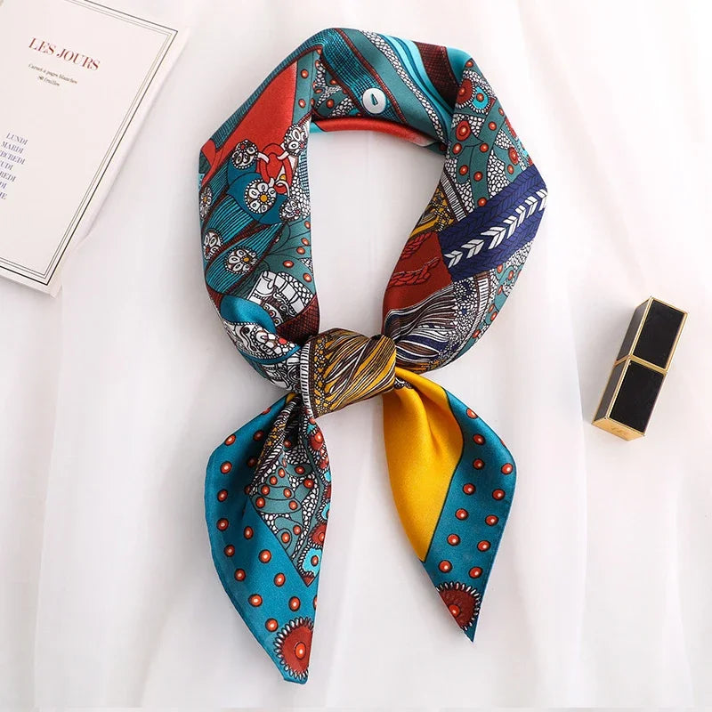 Scarf Women Silk Satin Scarf for Women Neckerchief luxury Scarf Foulard Women Bandana Silk Scarves Laven Official Store WJ002