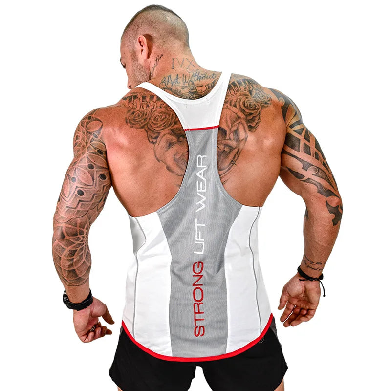 Mens Bodybuilding Tank top Gyms Fitness sleeveless shirt New Male Cotton clothing Fashion Singlet vest Undershirt Hombre