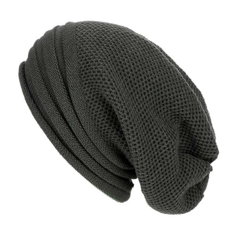 Winter Baggy Slouchy Beanie Hat Wool Knitted Warm Cap for Men Women Beanie Oversized Winter Hat for Skiing cappello uomo