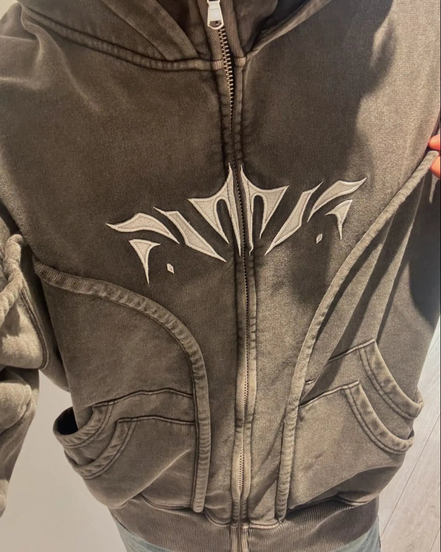 Y2K Ninja Hoodie Gothic Trendy Double Hat Design Functional Streetwear Vintage High Street Men Women Oversized Casual Pullover