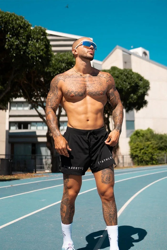 2025 summer Jogging Sweatpants men Running shorts Breathable Fitness sports Single layer Shorts Men Quick Dry Training Shorts