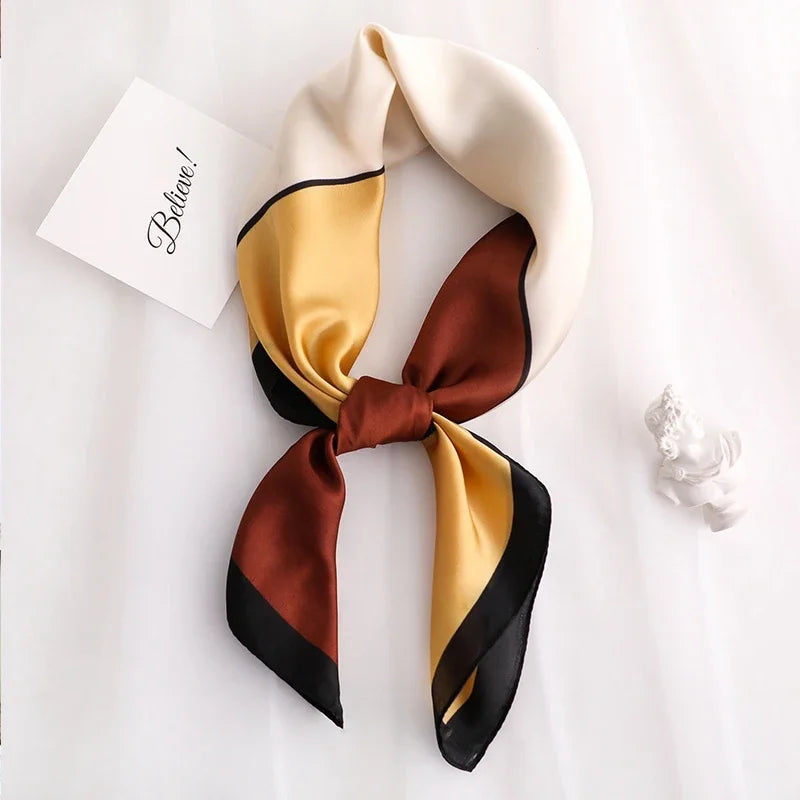 Scarf Women Silk Satin Scarf for Women Neckerchief luxury Scarf Foulard Women Bandana Silk Scarves Laven Official Store WJ002