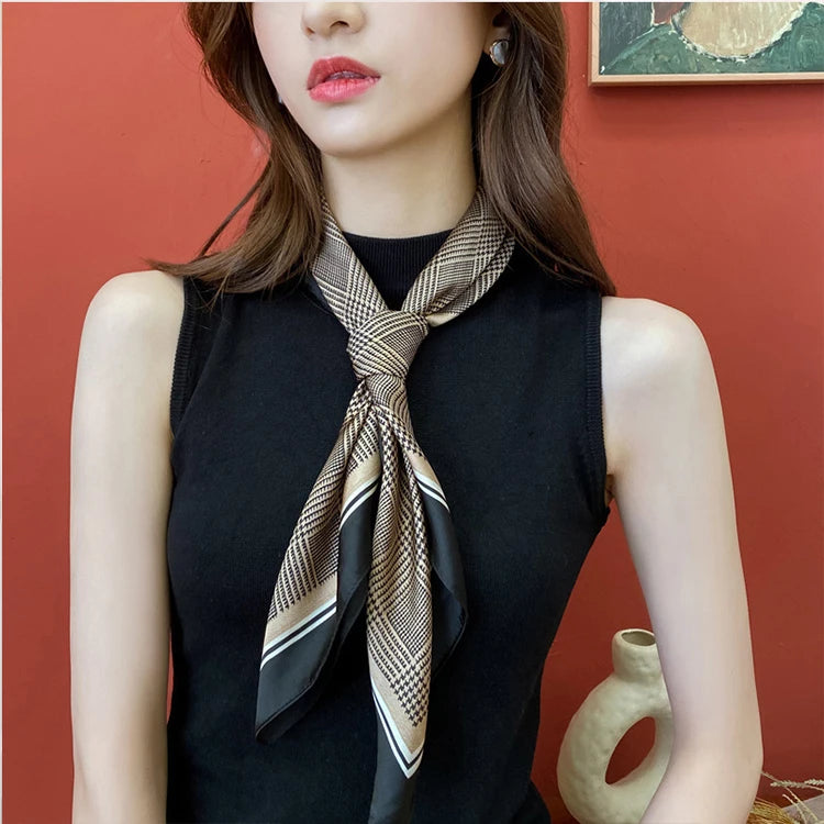 Scarf Women Silk Satin Scarf for Women Neckerchief luxury Scarf Foulard Women Bandana Silk Scarves Laven Official Store WJ002