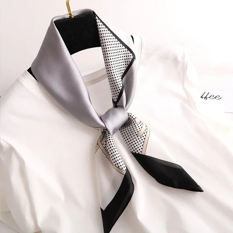 Scarf Women Silk Satin Scarf for Women Neckerchief luxury Scarf Foulard Women Bandana Silk Scarves Laven Official Store WJ002